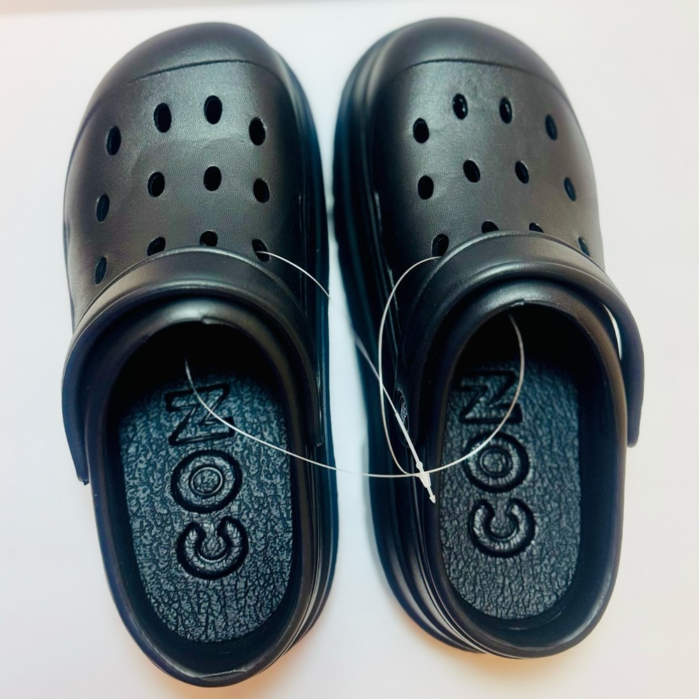 Trendy Black Platform Clogs Size US 8.5-9.5 | EU 40-41 | NWT - Picture 5 of 12